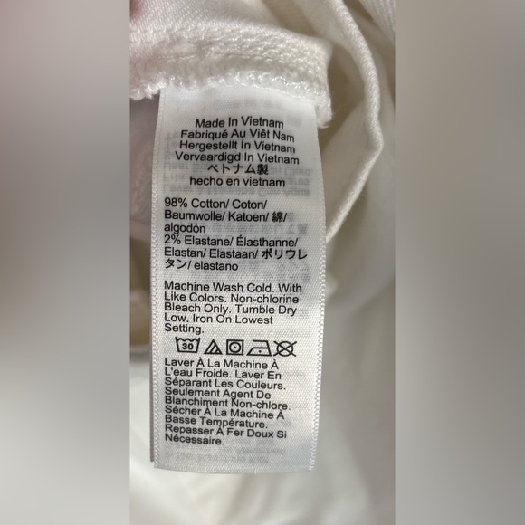 NEW J. Crew Denim Shorts High Waist Big Pockets Casual Preppy Sz 32 White 0934 - Picture 5 of 8